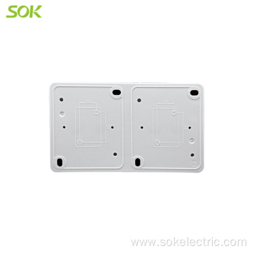 IP44 Block Single Schuko Power Outlet With Shutter